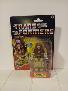 Autobot Outback Kids Toy - Yellow/Brown Transformers Retro Hasbro